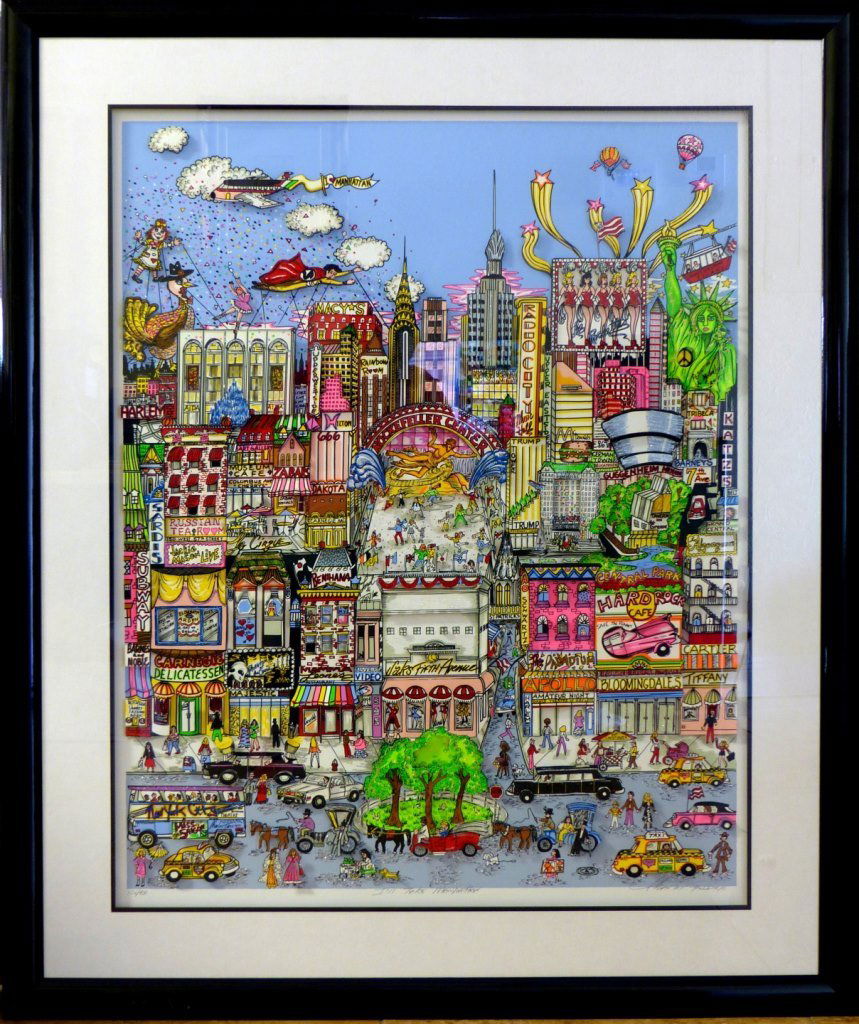 CHARLES FAZZINO I'LL TAKE MANHATTAN 3D SERIGRAPH (1 of 10)
