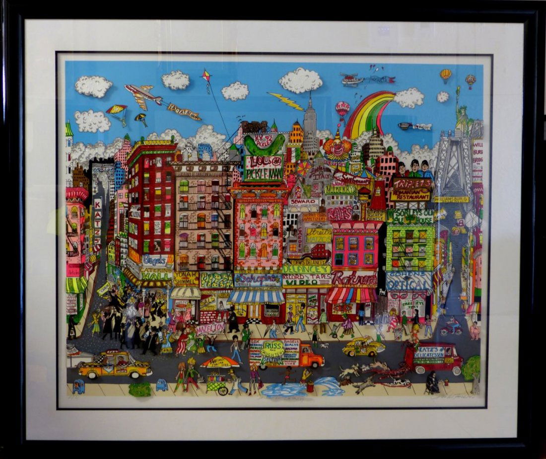 CHARLES FAZZINO DANCING ON DELANCEY 3D SERIGRAPH (1 of 8)
