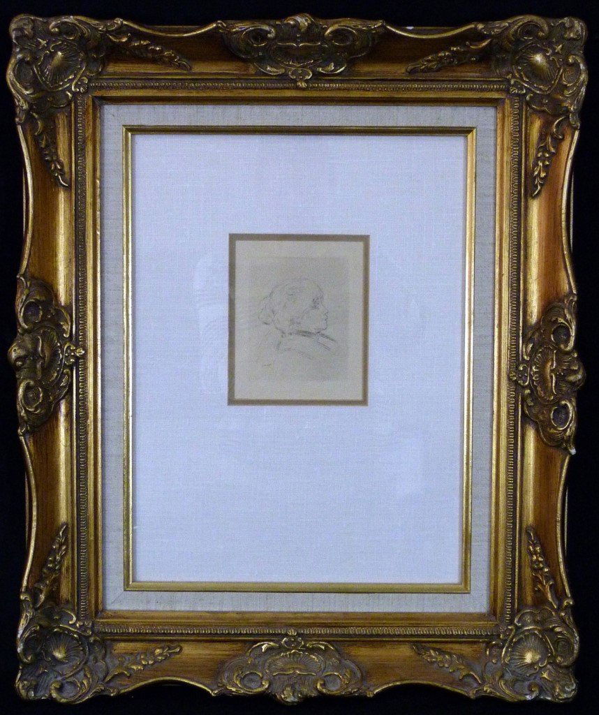 PIERRE AUGUSTE RENOIR ETCHING OF BERTHE MORISOT (1 of 7)