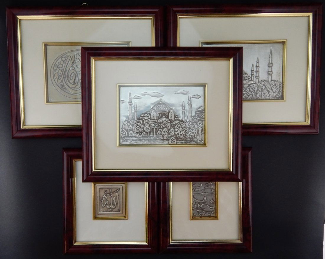 5pc TEMIZOCAK TURKISH STERLING SILVER PLAQUES (1 of 10)
