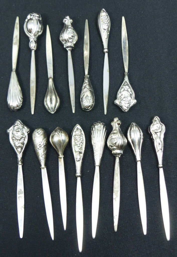 15pc STERLING SILVER SERVING PICKS (1 of 8)