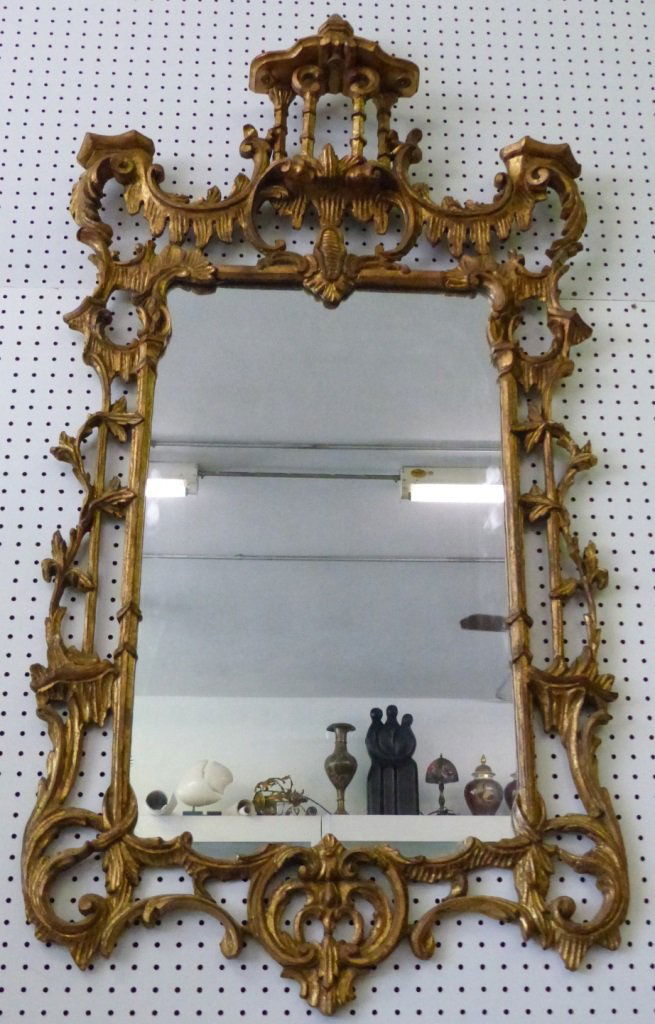 ITALIAN CHIPPENDALE STYLE PAGODA MIRROR (1 of 5)