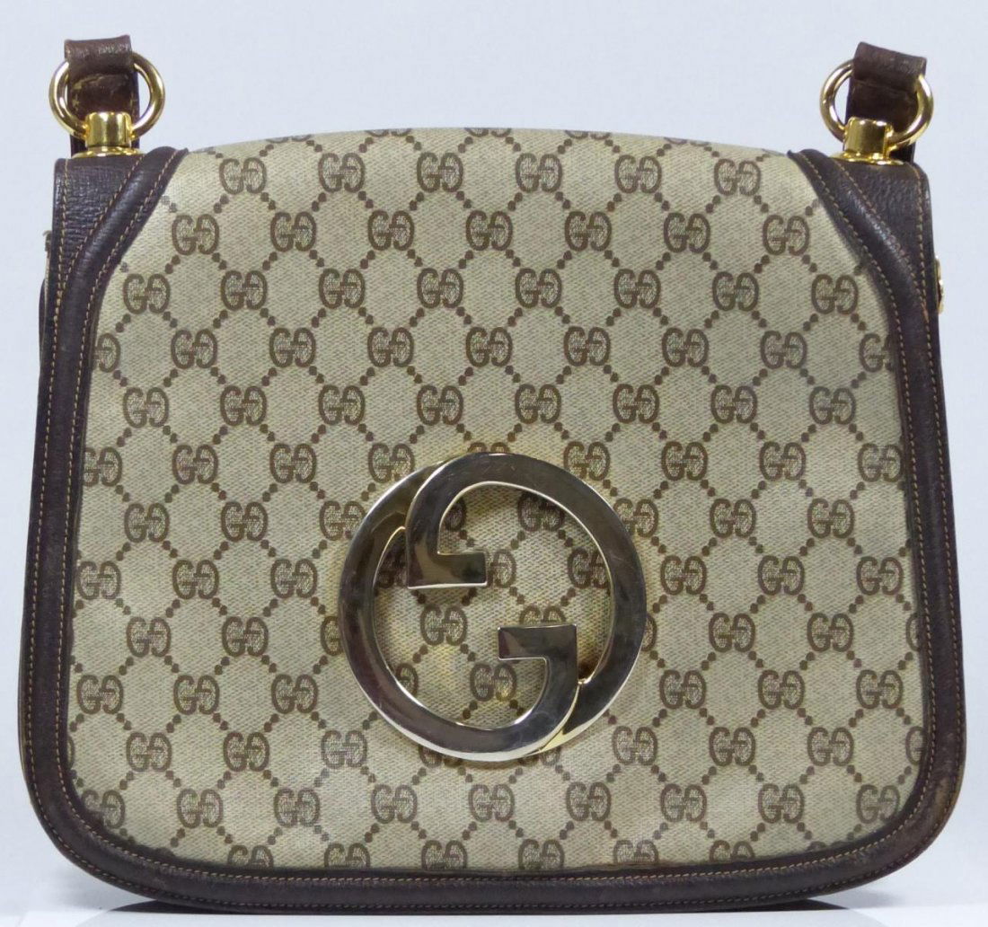 AUTHENTIC GUCCI ITALIAN MONOGRAM PURSE (1 of 10)