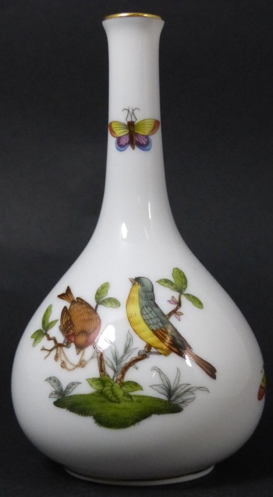 HEREND ROTHSCHILD BIRD PORCELAIN BUD VASE (1 of 10)