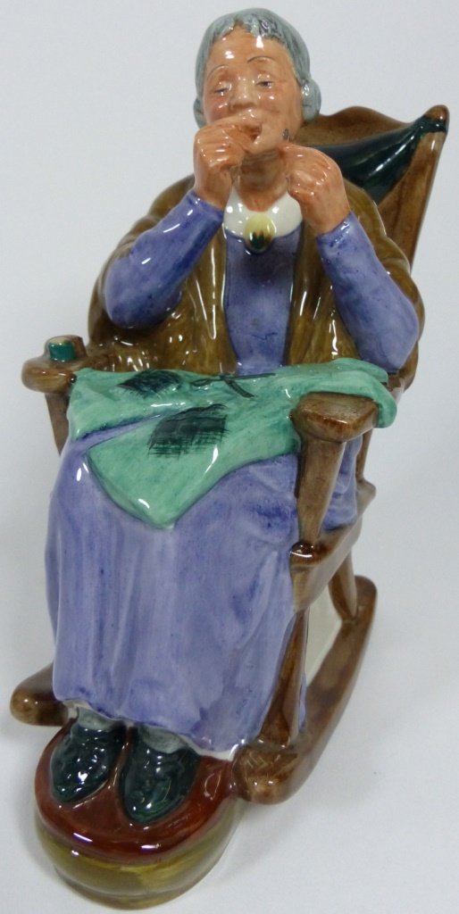 ROYAL DOULTON ENGLAND "STITCH IN TIME" FIGURINE (1 of 8)