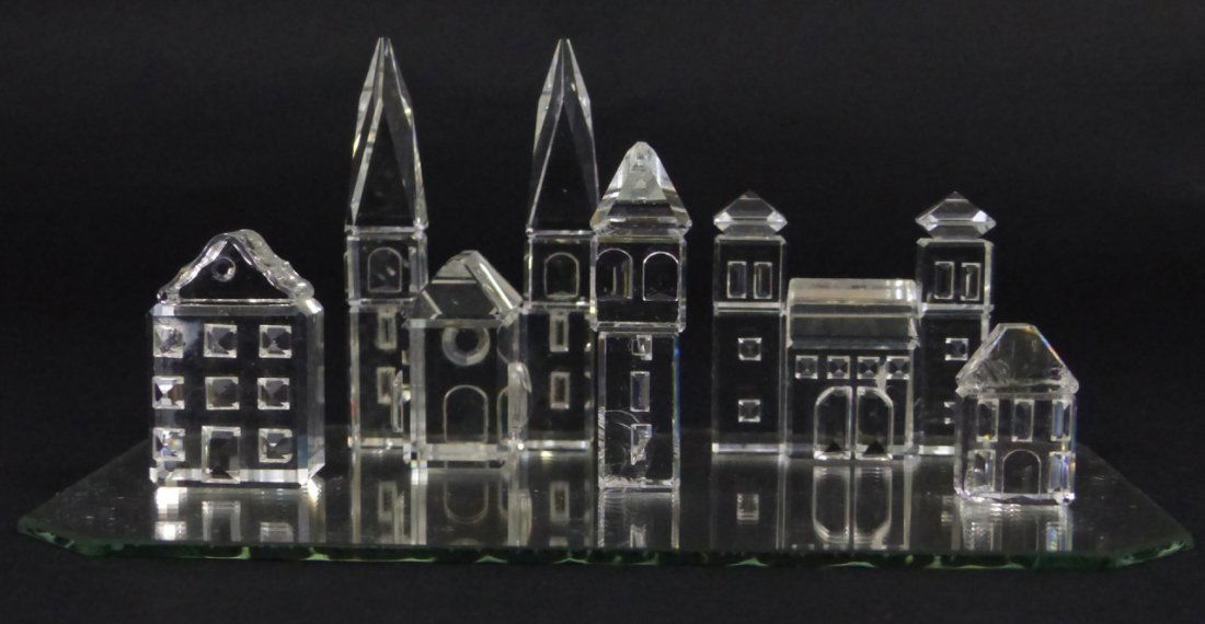 5pc SWAROVSKI AUSTRIAN CRYSTAL CITY VILLAGE (1 of 9)