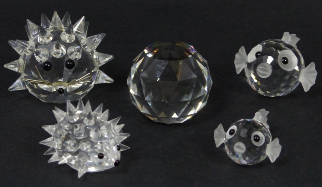 5pc SWAROVSKI AUSTRIAN CRYSTAL ANIMAL FIGURINES (1 of 10)