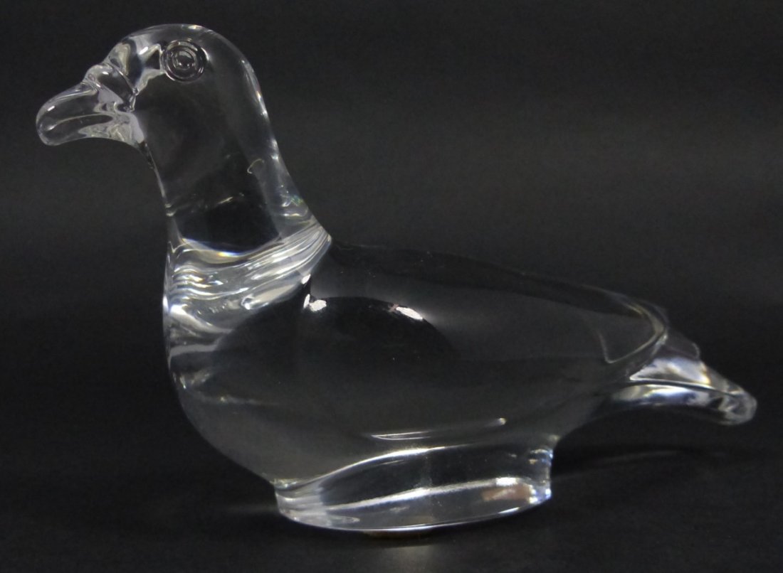 BACCARAT CRYSTAL DOVE BIRD FIGURINE (1 of 10)
