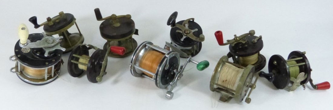 9pc FISHING REELS EDWARD VOM HOFE PENN OCEAN CITY (1 of 10)