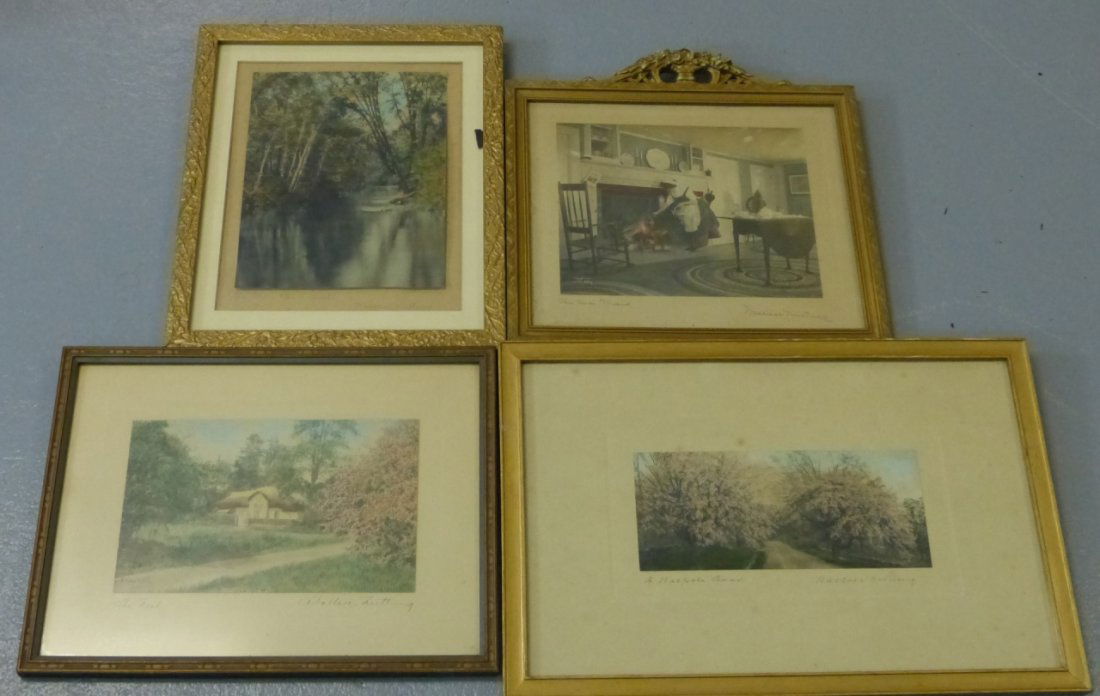 4pc WALLACE NUTTING HAND COLORED PHOTOGRAPHS (1 of 9)