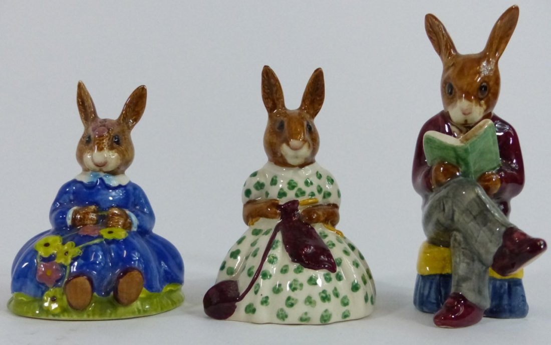 3pc ROYAL DOULTON ENGLAND BUNNYKINS FIGURINES (1 of 6)