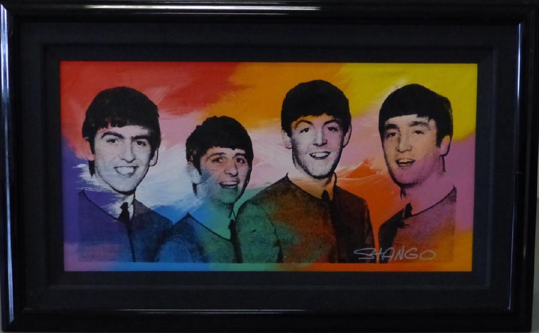JOHN STANGO SCREENPRINT & OIL ON CANVAS BEATLES (1 of 6)