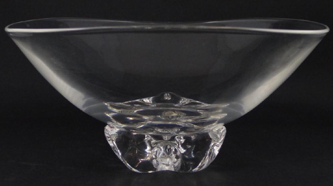 STEUBEN CRYSTAL LARGE FOOTED BOWL (1 of 8)