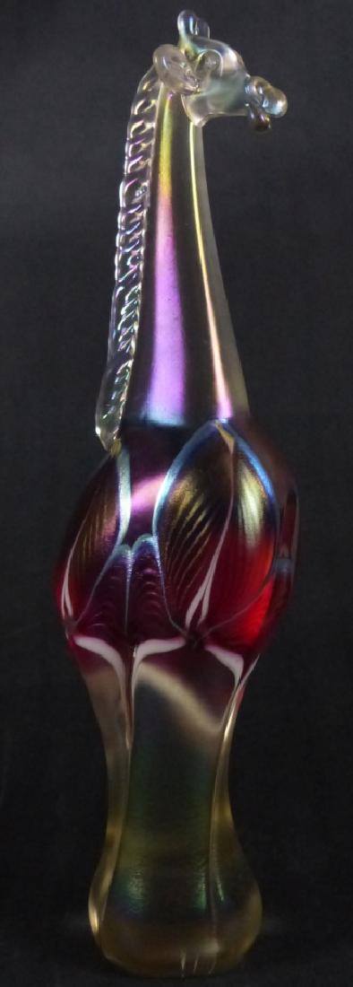 STUART ABELMAN GIRAFFE ART GLASS PAPERWEIGHT (1 of 10)