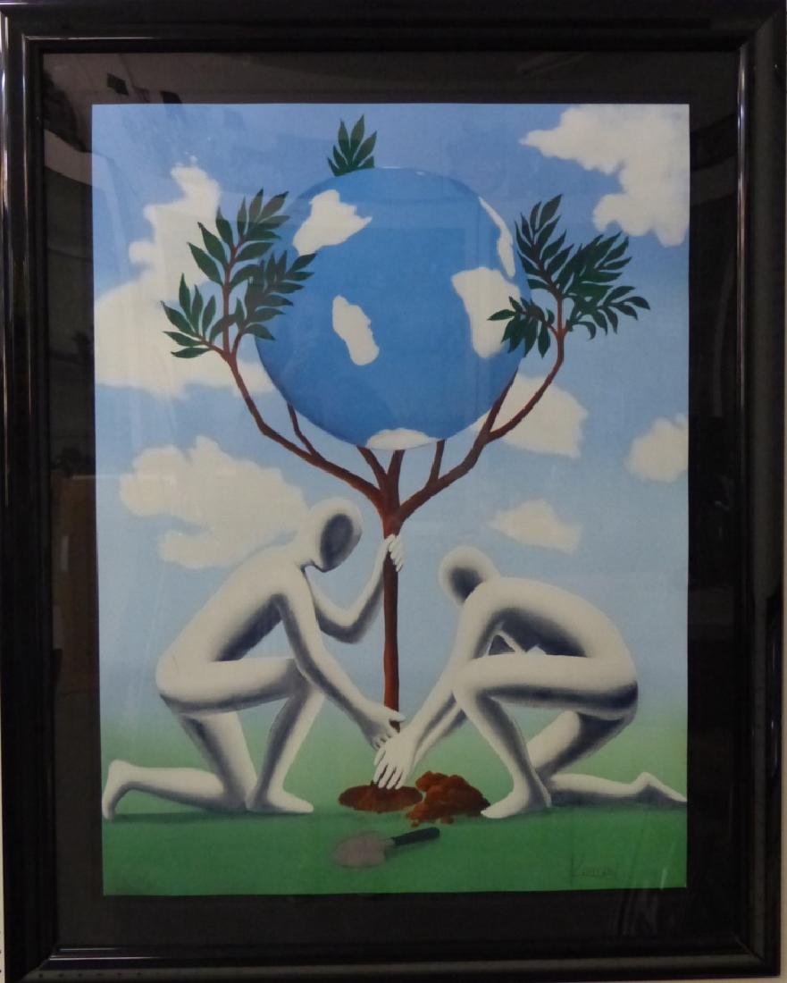 MARK KOSTABI 'GIVE LEAVES A CHANCE' SERIGRAPH 2/3 (1 of 6)