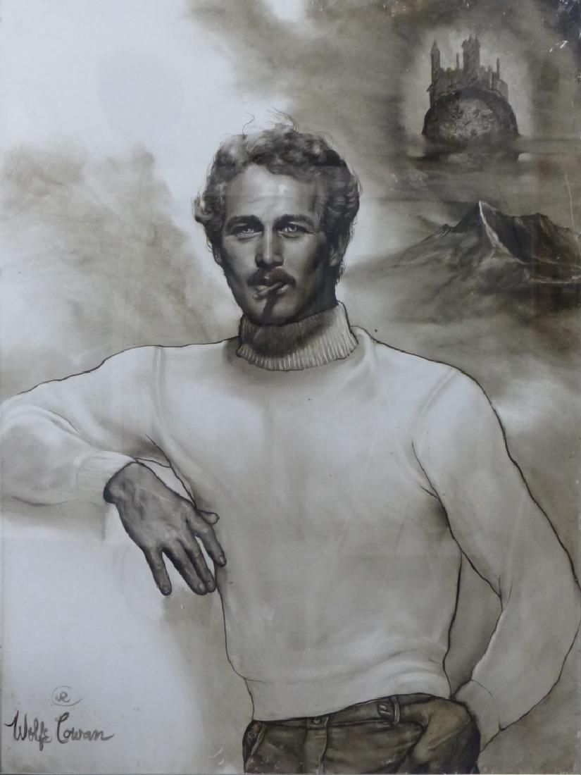 RALPH WOLFE COWAN PORTRAIT OF PAUL NEWMAN ON PAPER (1 of 6)