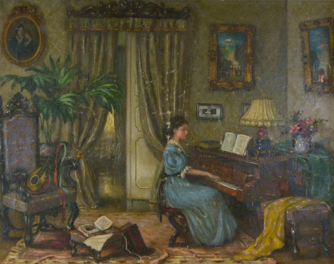 JANOS CZENE APATFALVI OIL PAINTING ON CANVAS (1 of 6)