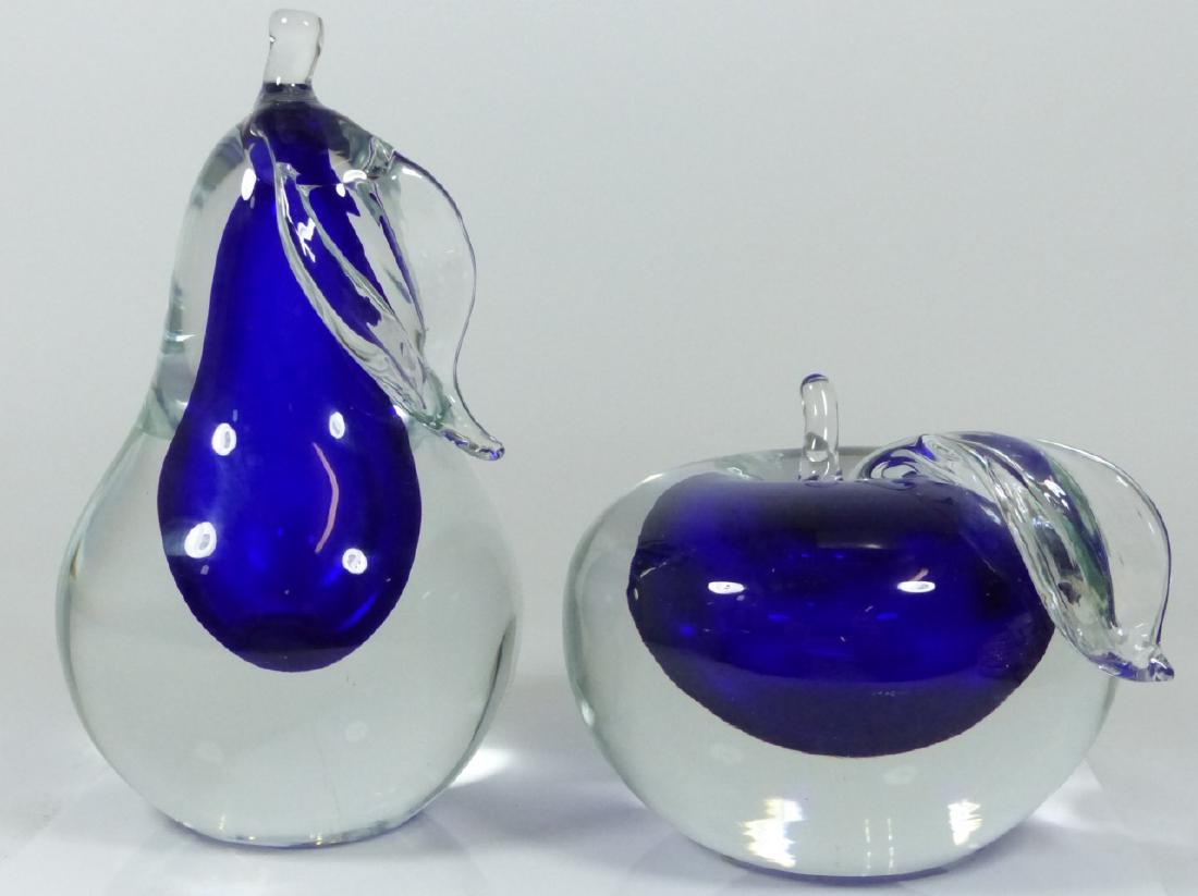 PAIR CENEDESE MURANO ART GLASS FRUIT BOOKENDS (1 of 10)