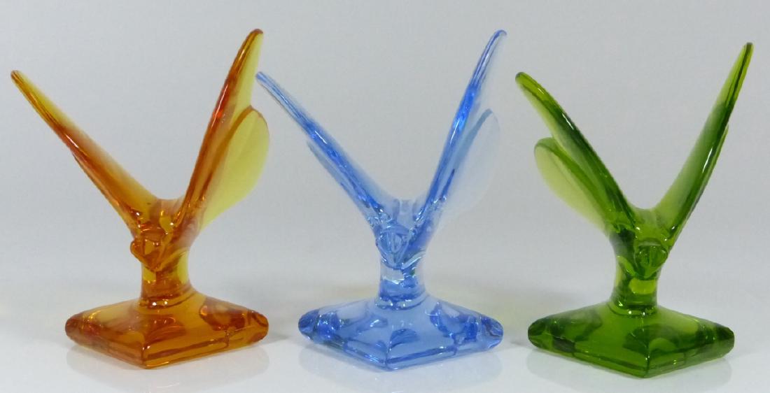 3pc BACCARAT CRYSTAL BUTTERFLY PAPERWEIGHTS (1 of 10)