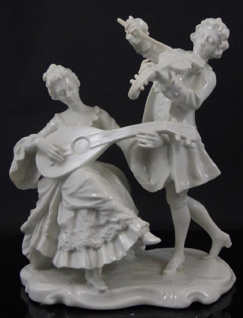 GINORI CAPODIMONTE BLANC DE CHINE FIGURAL GROUP (1 of 8)