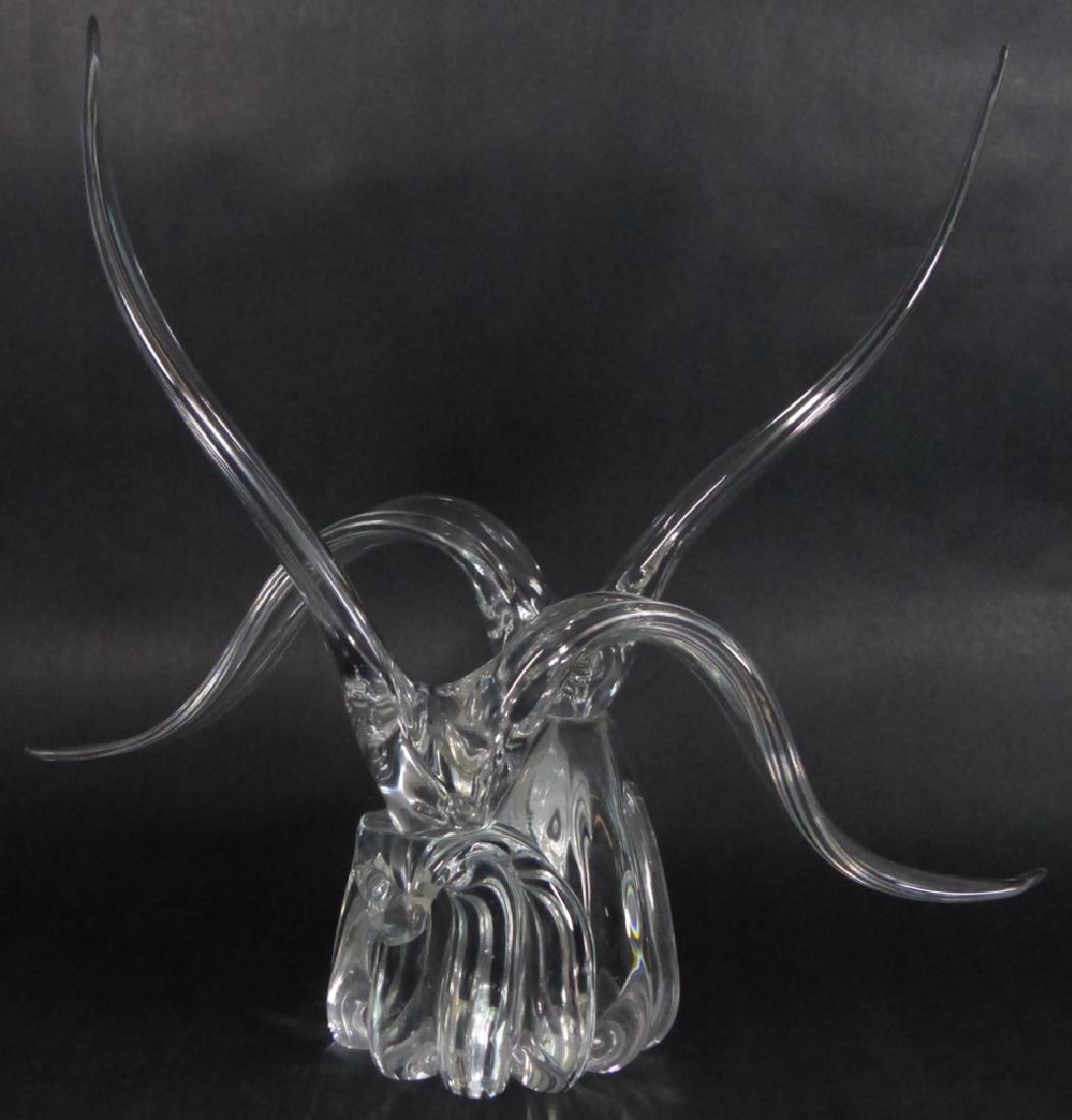 MURANO ART GLASS SCULPTURE BIRDS IN FLIGHT (1 of 9)