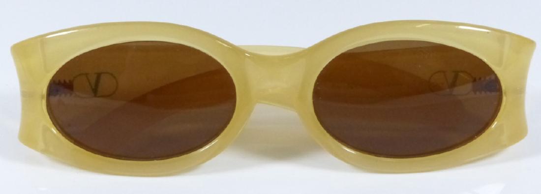 VALENTINO VINTAGE WOMEN'S SUNGLASSES: Valentino vintage women's sunglasses. Made in Italy. Model 5016/S. Measure 5 1/2" (14cm) width.