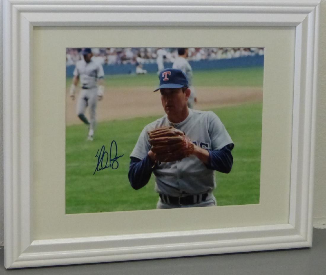 NOLAN RYAN TEXAS RANGERS AUTOGRAPHED PHOTOGRAPH (1 of 6)