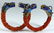 PR CHINESE CORAL & ENAMELED SILVER DRAGON BANGLES
