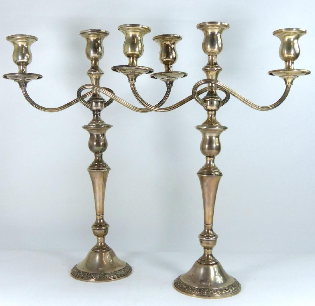 PAIR INTERNATIONAL STERLING 'PRELUDE' CANDELABRA (1 of 8)
