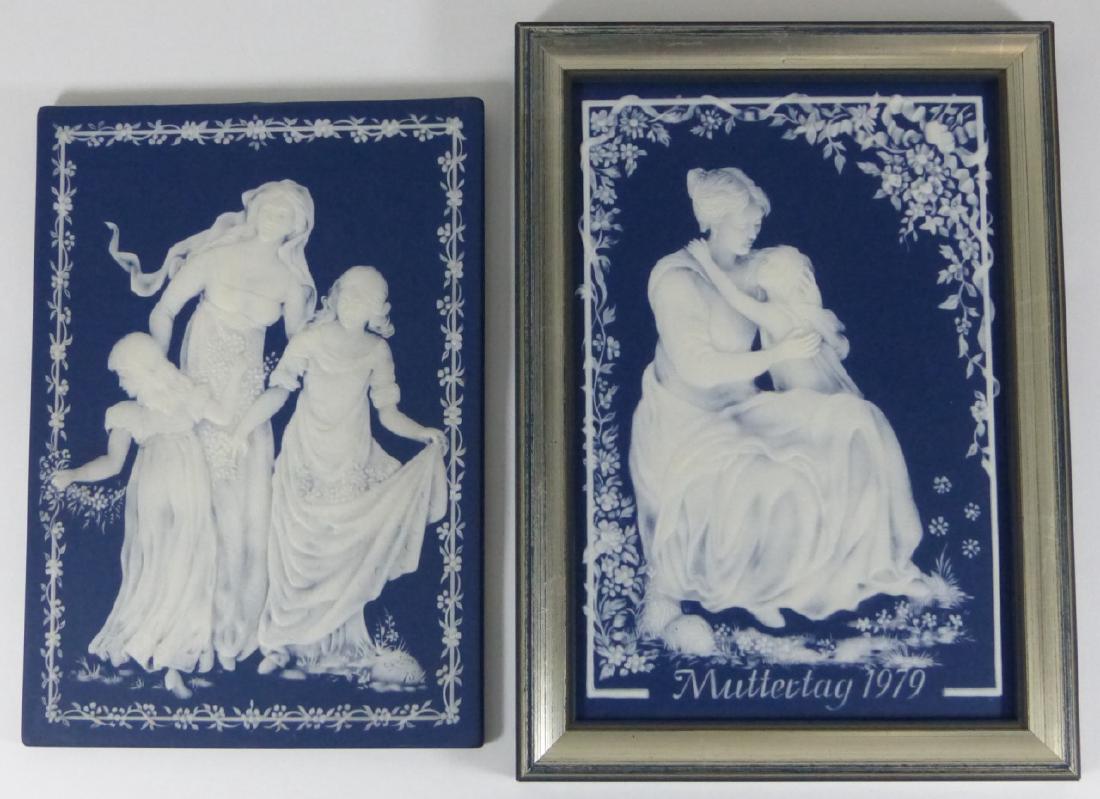 PR VILLEROY & BOCH METTLACH JASPERWARE PLAQUES (1 of 8)