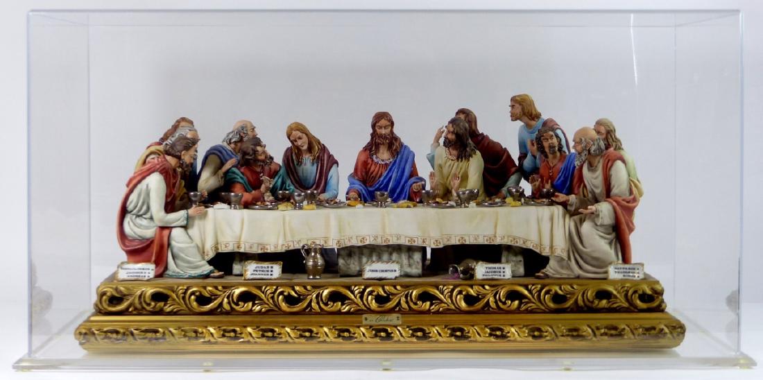 CORTESE CAPODIMONTE LAST SUPPER PORCELAIN GROUP (1 of 10)