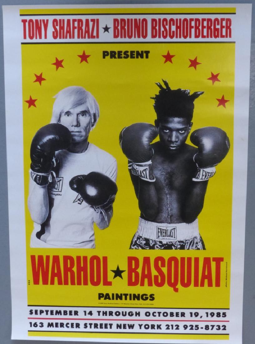 ANDY WARHOL VS BASQUIAT EXHIBITION POSTER (1 of 3)