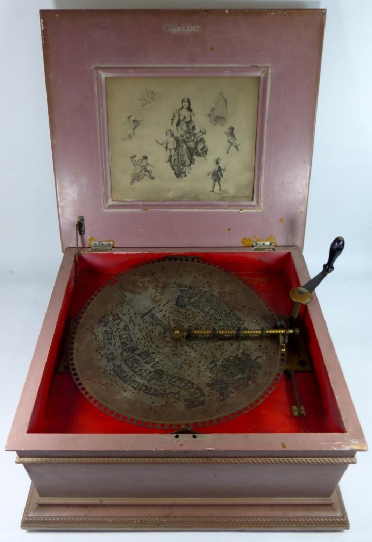 ANTIQUE REGINA DISC MUSIC BOX (1 of 10)