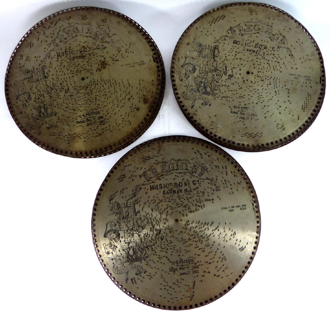 19pc ANTIQUE REGINA MUSIC BOX DISCS (1 of 7)