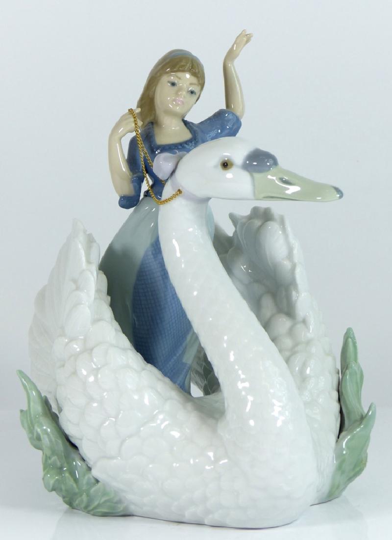 LLADRO RETIRED FIGURE 'SWAN & THE PRINCESS' #5705 (1 of 9)
