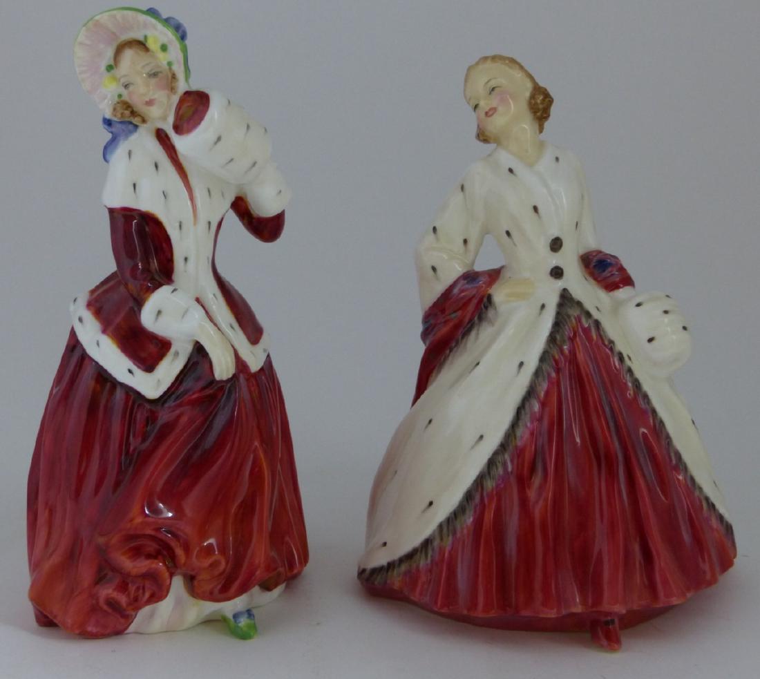 2pc ROYAL DOULTON PORCELAIN FIGURINES (1 of 8)