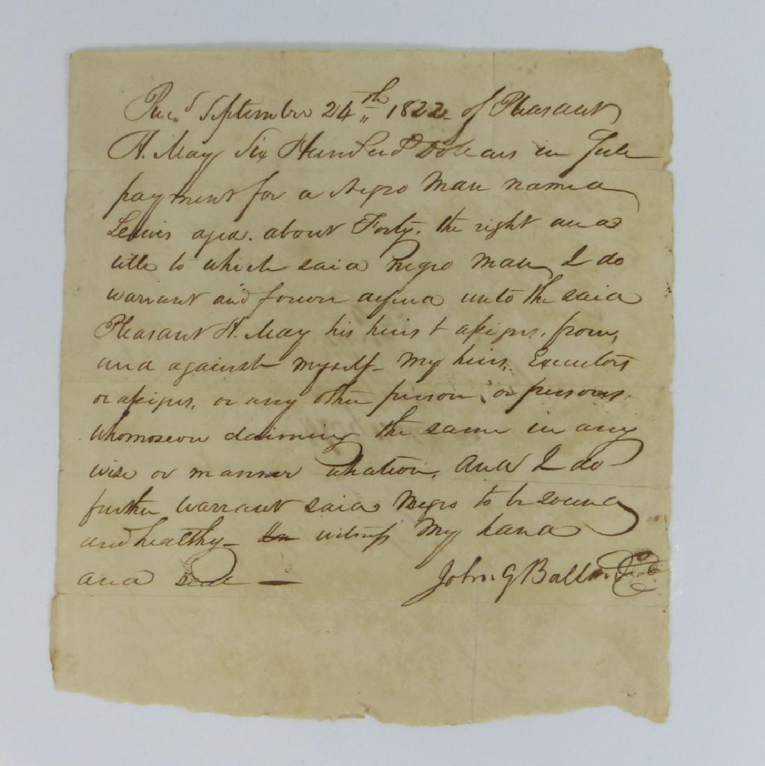 5pc EARLY 19th CENTURY AMERICAN DOCUMENTS (1 of 7)