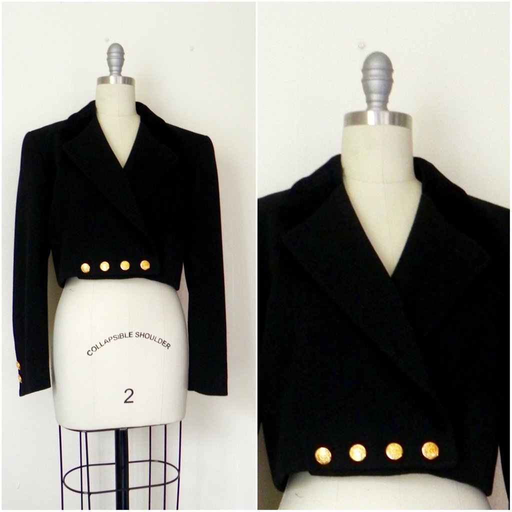 Vintage Inspired Black Escada Blazer (1 of 4)