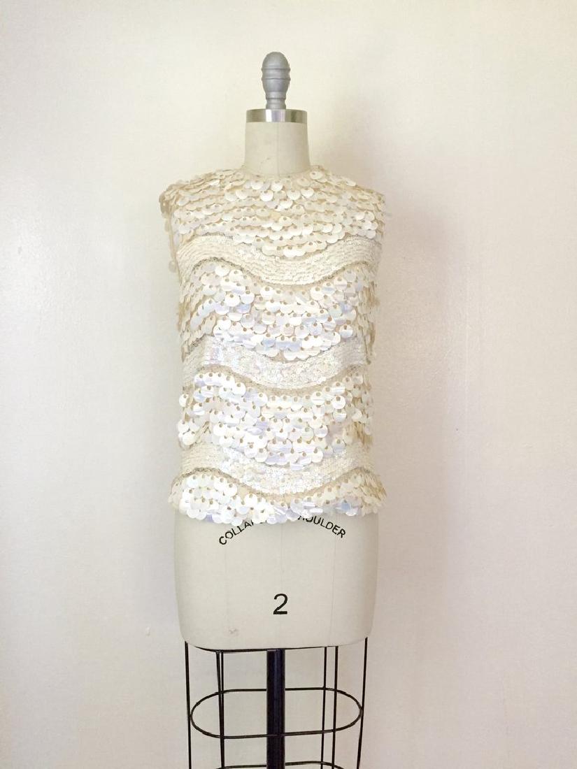 Vintage 1960s Boutique by Miss Ruth Light Beige Wool (1 of 4)