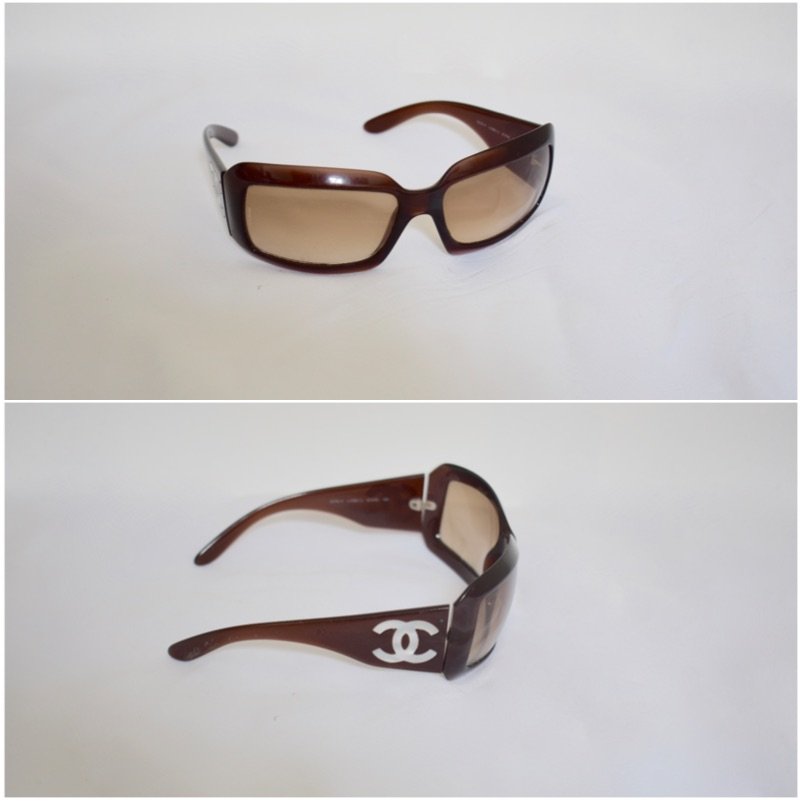 Vintage "Chanel" Sunglasses, 5076 H: This item above is a pair of Vintage Chanel Sunglasses. Great condition with minor wear. Scuff and scratches on the lenses. c.538/1J 61016 120