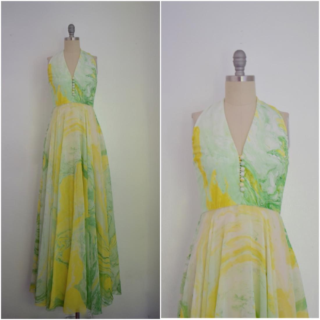 Vintage 1960s-1970s Don Luis De Espana Green Silk (1 of 8)