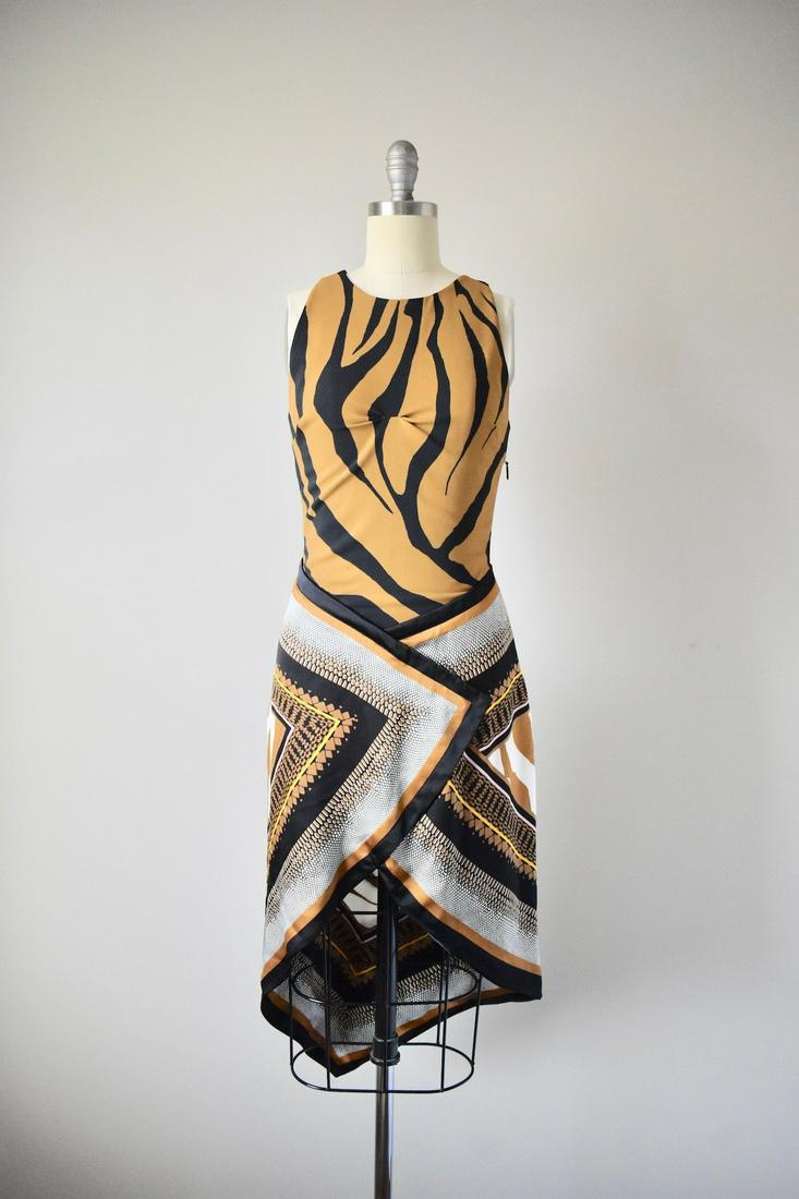 NWT Roberto Cavalli Brown White Multi Texture Animal (1 of 9)