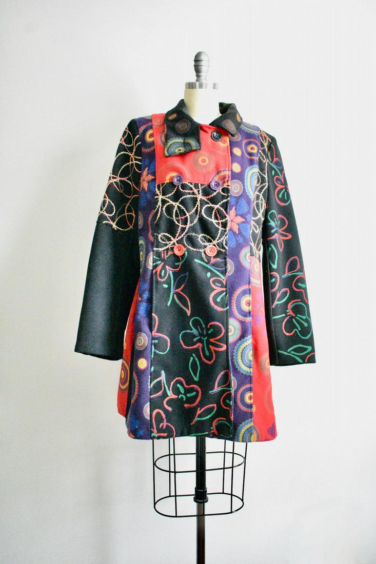 Italian Floral Embroidered Short Coat (1 of 5)