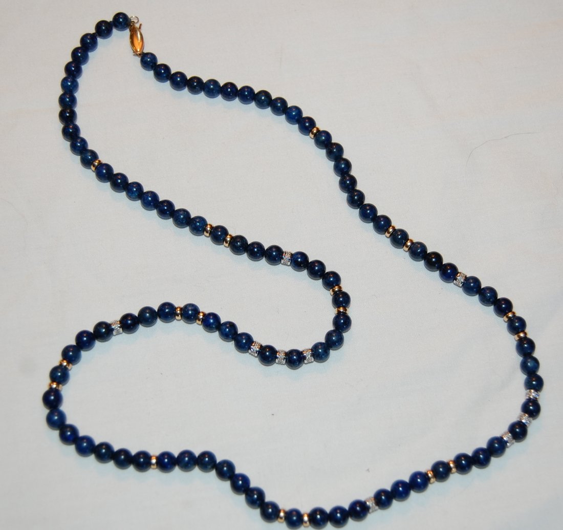 24" Lapis 14kt Necklace (1 of 4)
