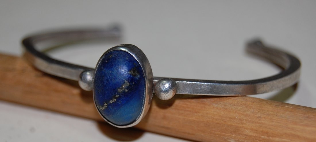 Michael Horse Silver Lapis Bracelet Movie Actor Signed (1 of 3)