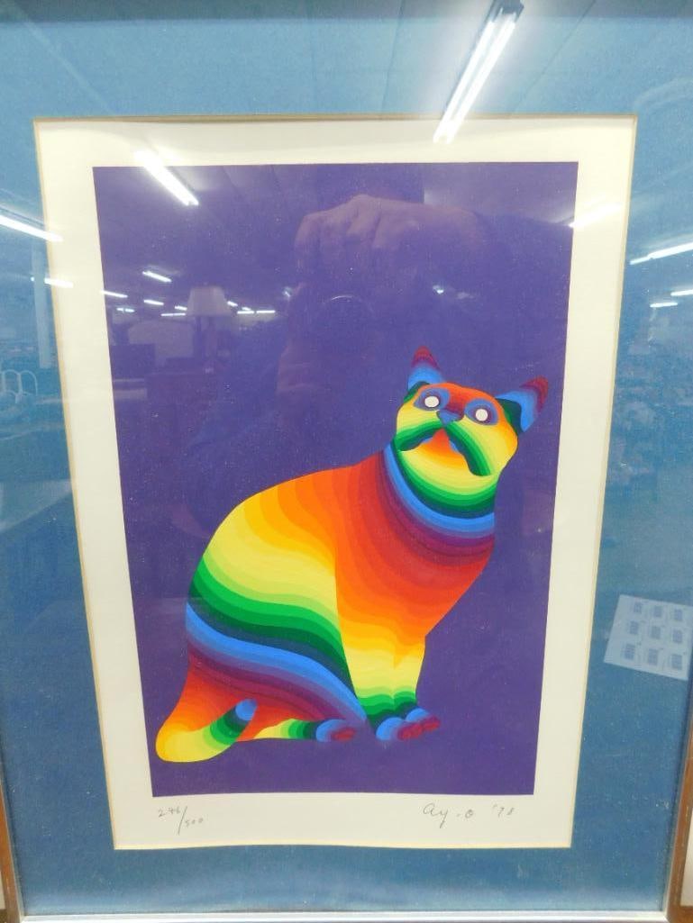 Japanese Avant Garde Artist Print - Ay-O - Takao Lijima 1931-Present - "Rainbow Man" (1 of 9)