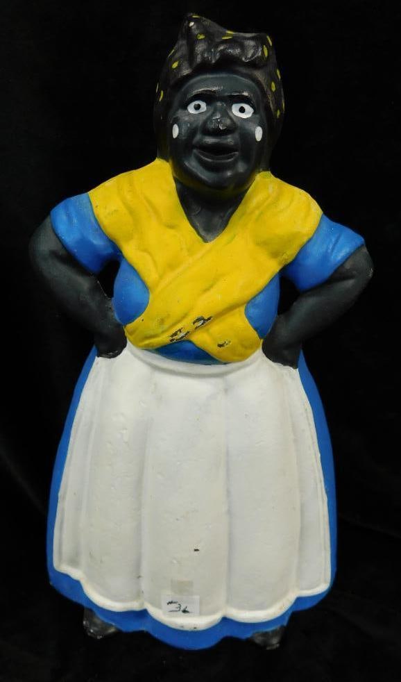 Black Americana - Cast Iron Door Stop - 13.5" Tall (1 of 6)