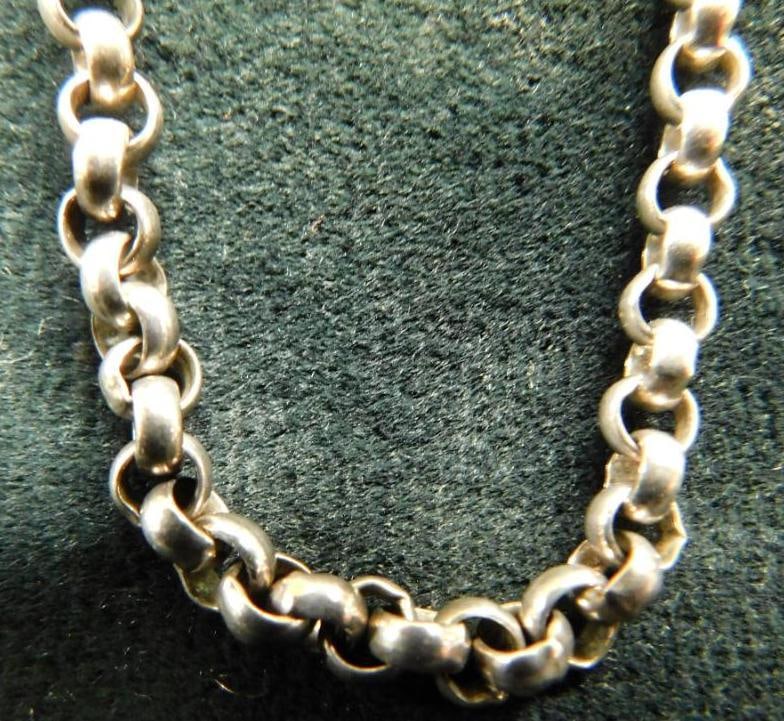 Sterling Silver - 22" Chain Link Necklace - 37 Grams (1 of 4)