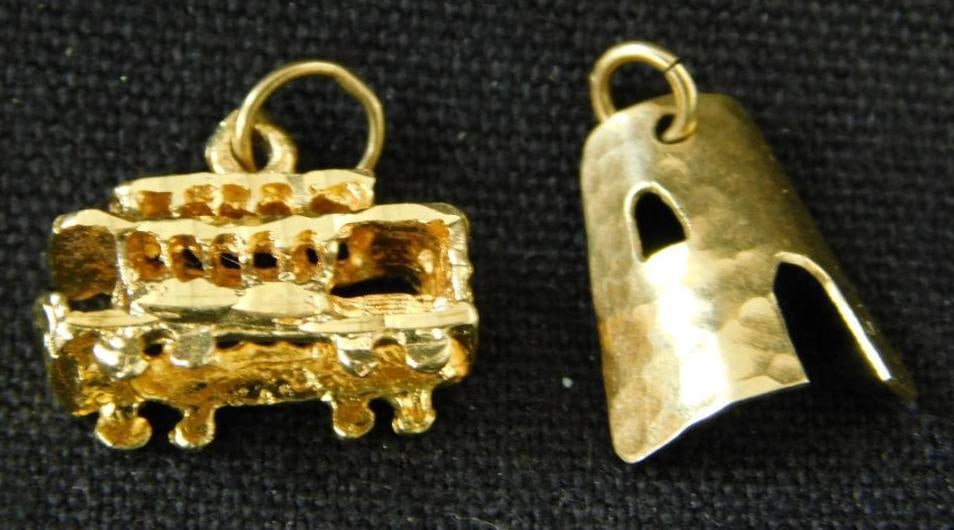 14K Yellow Gold - 2 Charms - 2.7 Grams (1 of 5)