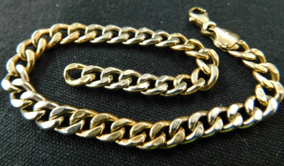 14K Tri Colored Gold Bracelet - 7" - 3.8 Grams (1 of 5)